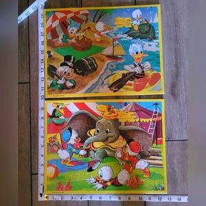 Jaymar Walt Disney Puzzles Donald Duck, huey, & LUEY, SCROOGE, & Dumbo